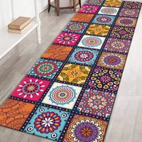 Moroccan ethno carpet for floor | Non-slip modern kitchen mat