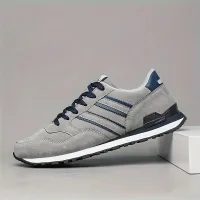 Men's casual striped running sneakers made of breathable material