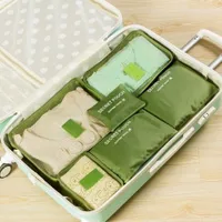 Coloured travel organizers in the trunk - 6 pcs