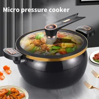 Large capacity non-stick cast iron pot - universal for goulash, soup and more - compatible with induction and gas stoves