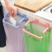 Practical hanging waste bag holder