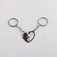 Puzzle keychain for couples