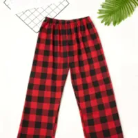 Male comfortable pants at home in simple plaid pattern, Free Trends, with flexible waist