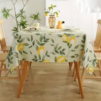 Waterproof and durable PVC tablecloth for dining table, folding table and living room