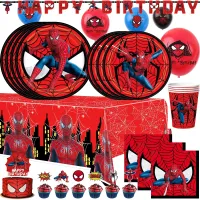 Set di accessori e palloncini per il compleanno con motivi del popolare eroe Spider-man