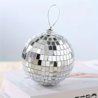6x Reflective decorative balls 7 cm mirrored, household decorations, parties and cakes. They give shine to every celebration