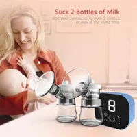 Dvojitá odsávačka mlieka Silné odsávanie s inteligentným dotykovým displejom LCD USB Elektrická odsávačka mlieka