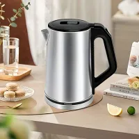 Electric kettle with large capacity, automatic switching off, protection against burns and stainless steel design
