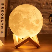 Hold alakú 3D lámpa