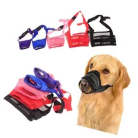 Breathable adjustable dog muzzle