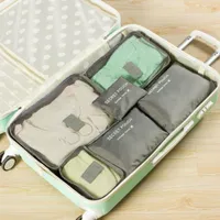 Kufr pořadatel zavazadla balení kostky vnitřní kapsy (6 kusů)