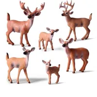 Figure of deer 6 pcs