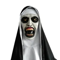 Maska Latex Spooky Nuns Halloween Mask Nun Carnival Mask Cosplay Nuns