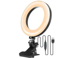 LED circular light 16 cm with clip