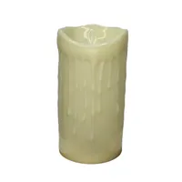 LED candle with realistic flame 15 cm