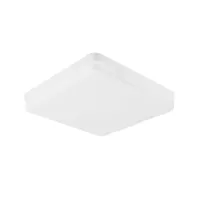 Plafonnier carré LED fin 30 W blanc chaud - Lustre étroit moderne étanche IP65 - Panneau LED carré 18 x 3,5 cm