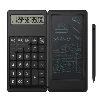 A calculator with a graphic tablet