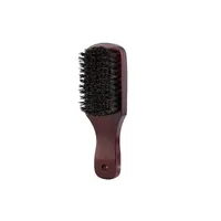 Brosse à barbe en poils de sanglier Brosse en bois 7 x 5,5 x 3,3 cm