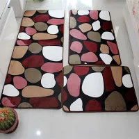 Tapis de bain avec motif 3 pièces