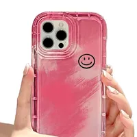 Transparent protective cover with smiley face motif on Samsung Galaxy S20 FE 5G