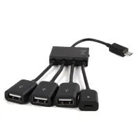 Micro USB hub 4 porty