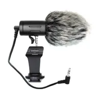 Microphone for wind protection camera