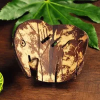 Coconut-wood soap bowl