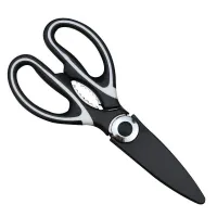 Multi-functional stainless steel kitchen scissors