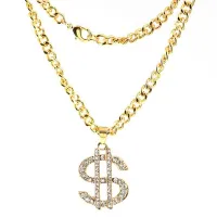 Necklace with dollar D374