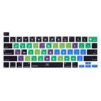 Husă de protecție pentru tastatură cu imprimare pentru butoanele funcționale pe MacBook Pro 16