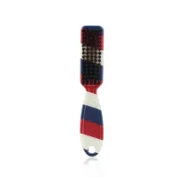 Peigne à dépoussiérer pour le cou avec poignée ergonomique Peigne à poils en nylon doux Outil de coiffure pour cheveux et barbes Brosse à fade 14,3 x 2,2 cm