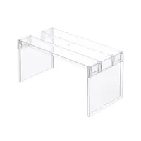 Organizer for refrigerator Storage stand Transparent multipurpose organizer 14.7 x 11 x 10.7 cm