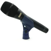 Hand microphone with holder