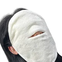 Compresse faciale en serviette avec ouverture pour le nez - Compresse réutilisable pour le visage, compresse froide ou chaude, serviette compressive pour le visage