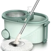 Rotary mop and household bucket
