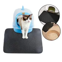Waterproof mat under cat litter with double layer