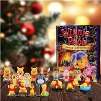 Christmas Advent calendar with characters favorite Bear Pooh or Toy Story
