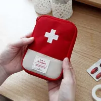 Mini first aid kit for travelling and camping