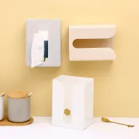 Hanging holder for paper handkerchiefs without drilling for living room