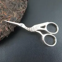 1 Pc Retro Scissors for embroidery and sewing of stainless steel in the shape of a crane