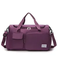 Large waterproof travel bag with high capacity, shoulder bag for women, sports bag made of nylon