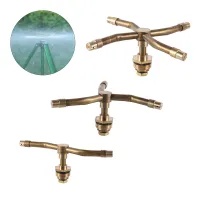 Rotary brass nozzle for automatic lawn irrigation