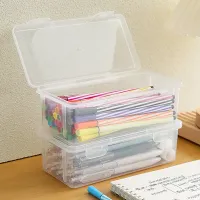 Transparent pencil box made of PP material for school supplies