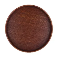 Large serving tray made of wood for serving tea, food and fruit
