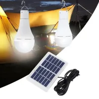 Waterproof solar LED lamp for hiking and fishing