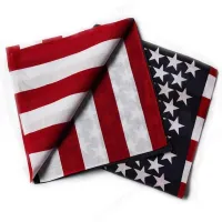 Scarf with American flag printing