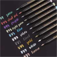 Practical professional markers in metallic colors 10 pcs
