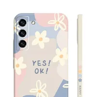 Silicone cover for Samsung Galaxy A14, flowers