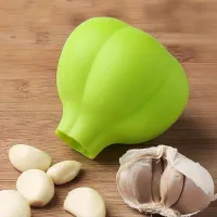 Silicone garlic peeler