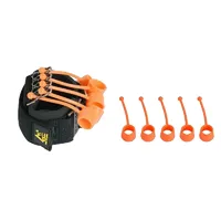 Amplificateur de doigts en silicone orange - Outil de fitness pour le renforcement des doigts, Force 75 lb